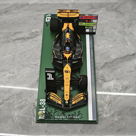 1:18 McLaren 2024 MCL38 #81 Hungarian GP Oscar Piastri F1 model car by Spark - view 2