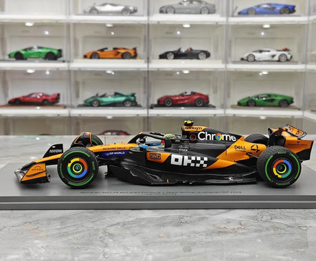 1:18 McLaren 2025 MCL39 #4 Australian GP Winner model car by Spark - view 5