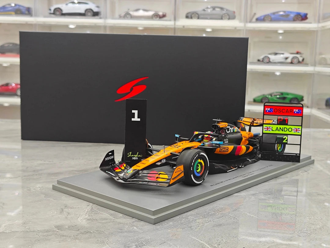 1:18 McLaren 2025 MCL39 #81 Chinese GP Oscar Piastri F1 model car by Spark - view 14