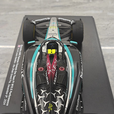 1:18 Mercedes-AMG 2024 F1 W15 E Performance #44 Abu Dhabi GP Lewis Hamilton F1 Resin-Modell von Spark - Ansicht 12