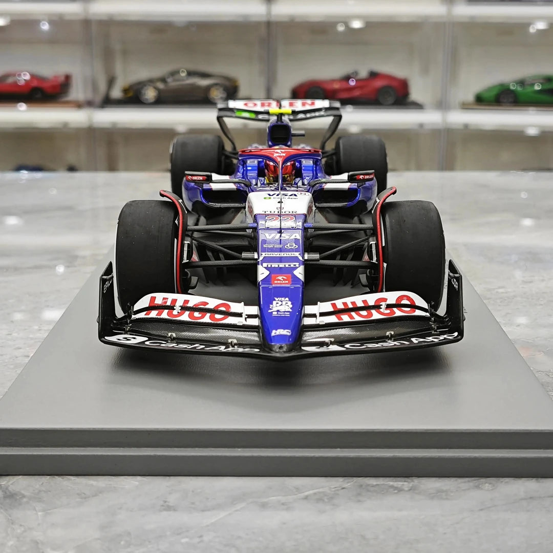 1:18 Racing Bulls 2024 VCARB 01 #22 Saudi Arabian GP Yuki Tsunoda F1 Resin-Modell von Spark – siehe 1