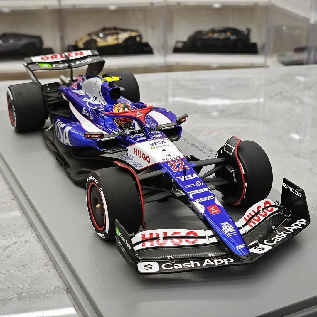 1:18 Racing Bulls 2024 VCARB 01 #22 Saudi Arabian GP Yuki Tsunoda F1 Resin-Modell von Spark – siehe 10