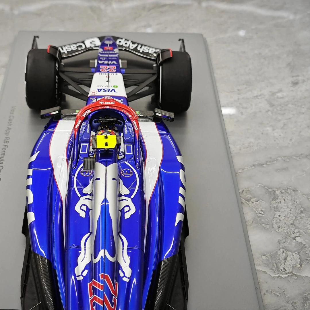 1:18 Racing Bulls 2024 VCARB 01 #22 Saudi Arabian GP Yuki Tsunoda F1 Harzmodellauto von Spark – siehe 12