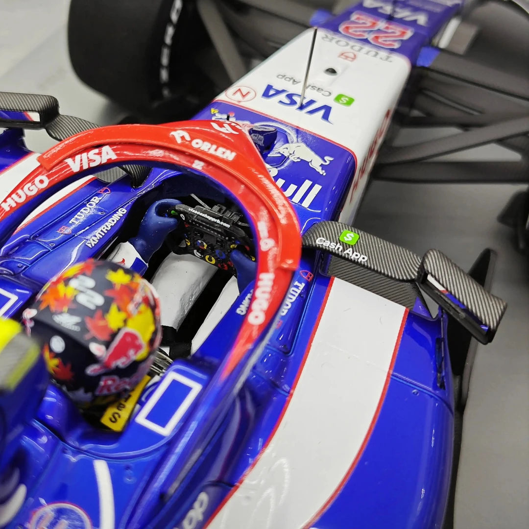 1:18 Racing Bulls 2024 VCARB 01 #22 Saudi Arabian GP Yuki Tsunoda F1 Harzmodellauto von Spark – siehe 13