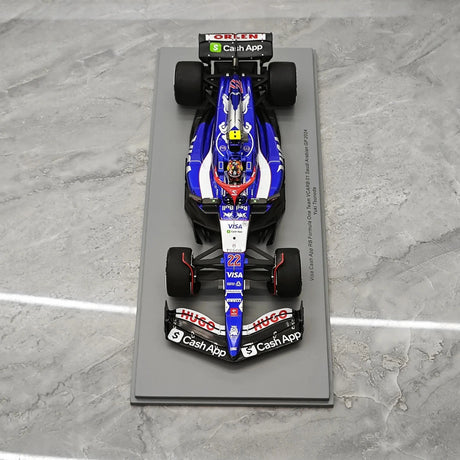 1:18 Racing Bulls 2024 VCARB 01 #22 Saudi Arabian GP Yuki Tsunoda F1 Resin-Modell von Spark – siehe 2