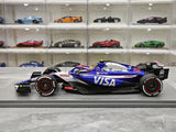 1:18 Racing Bulls 2024 VCARB 01 #22 Saudi Arabian GP Yuki Tsunoda F1 Harzmodellauto von Spark – Ansicht 5