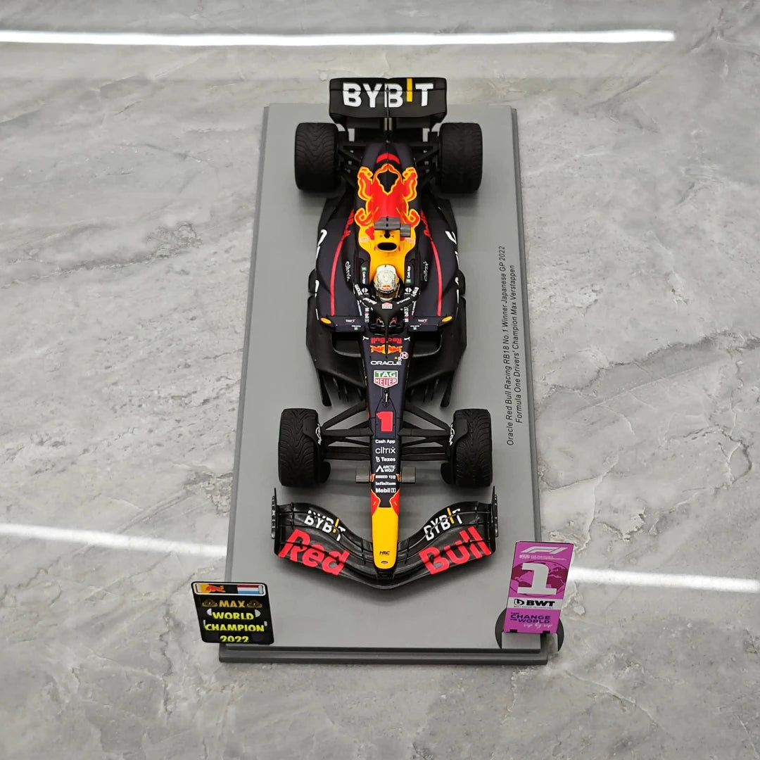 1:18 레드불 2022 RB18 #1 일본 GP 맥스 베르스타펜 F1 Spark 제작 레진 모델 카 - 뷰 2