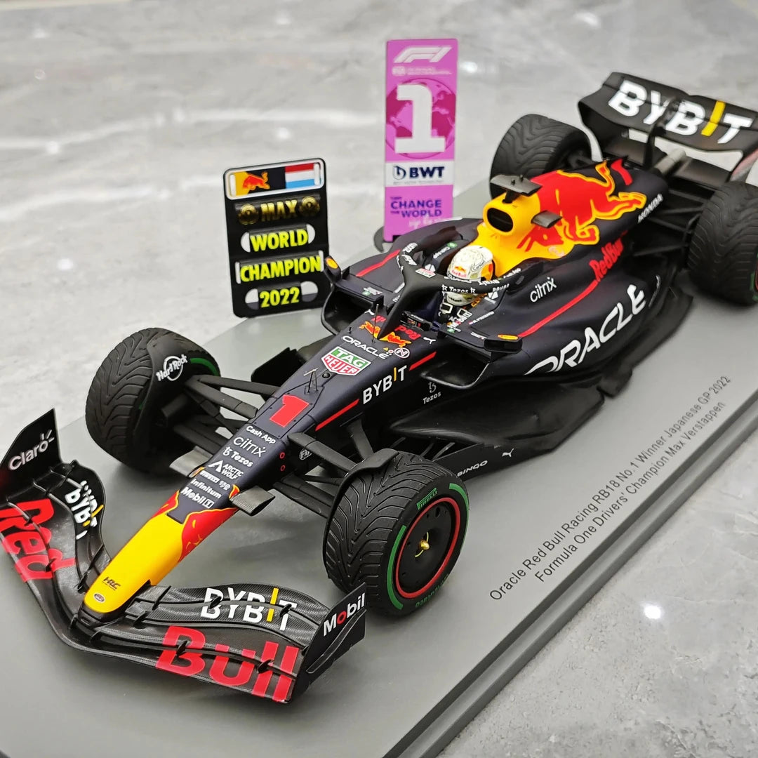 1:18 레드불 2022 RB18 #1 일본 GP 맥스 베르스타펜 F1 Spark 의 레진 모델 카 - 뷰 4