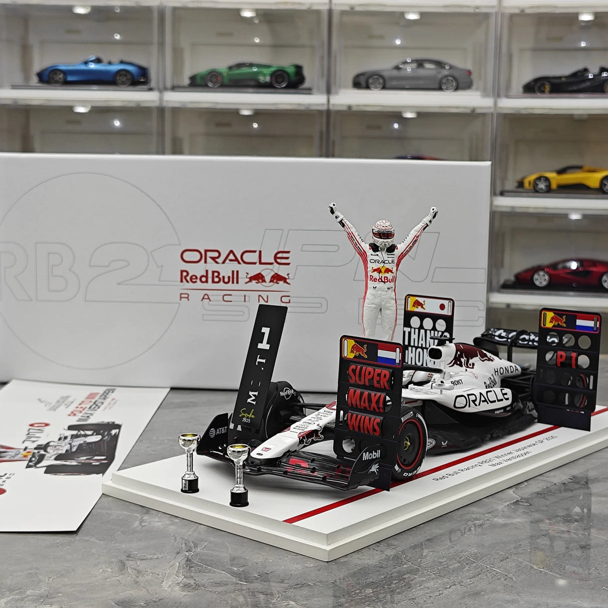 1:18 레드불 2025 RB21 #1 일본 GP 맥스 베르스타펜 F1 Spark 제작 레진 모델 카 - 뷰 17