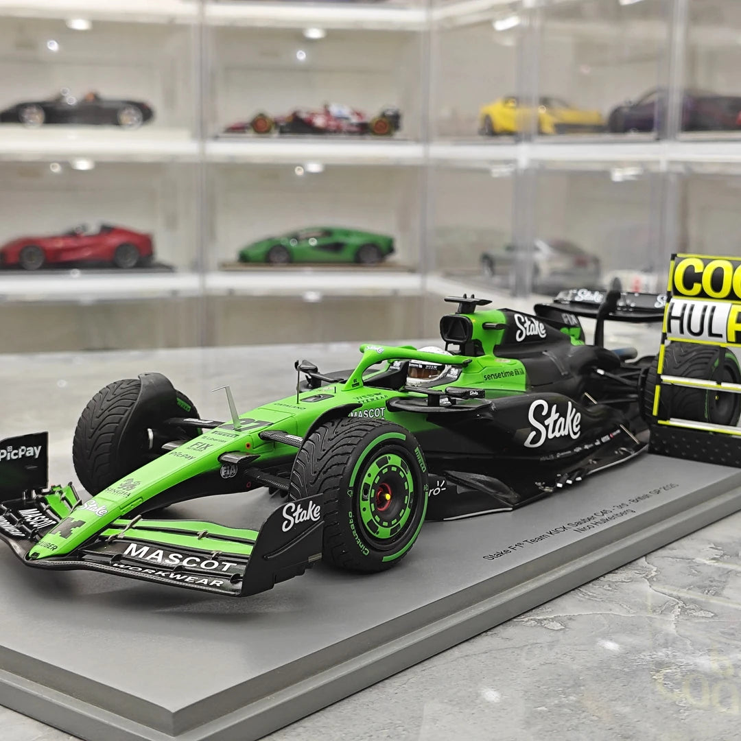 1:18 Sauber 2025 C45 #27 British GP Nico Hülkenberg F1 Harzmodellauto von Spark – Ansicht 3