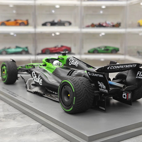1:18 Sauber 2025 C45 #27 British GP Nico Hülkenberg F1 Harzmodell von Spark – Ansicht 6