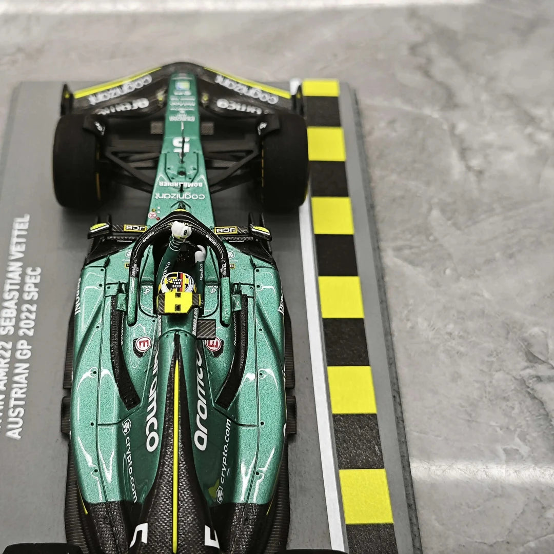 1:43 Aston Martin 2023 AMR22 #5 Japanese GP Sebastian Vettel F1 model car by Spark - view 12
