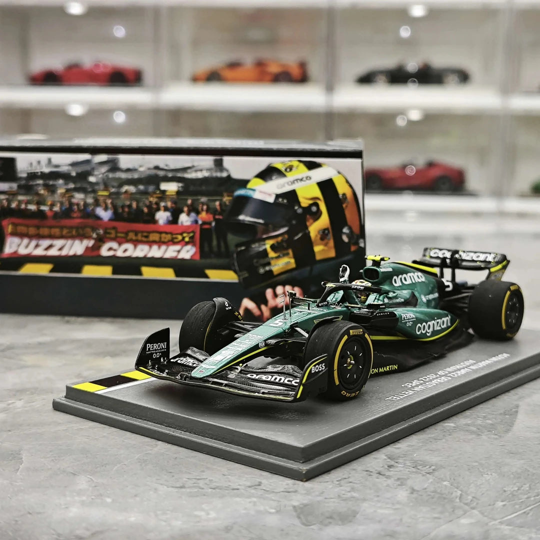 1:43 Aston Martin 2023 AMR22 #5 Japanese GP Sebastian Vettel F1 model car by Spark - view 15