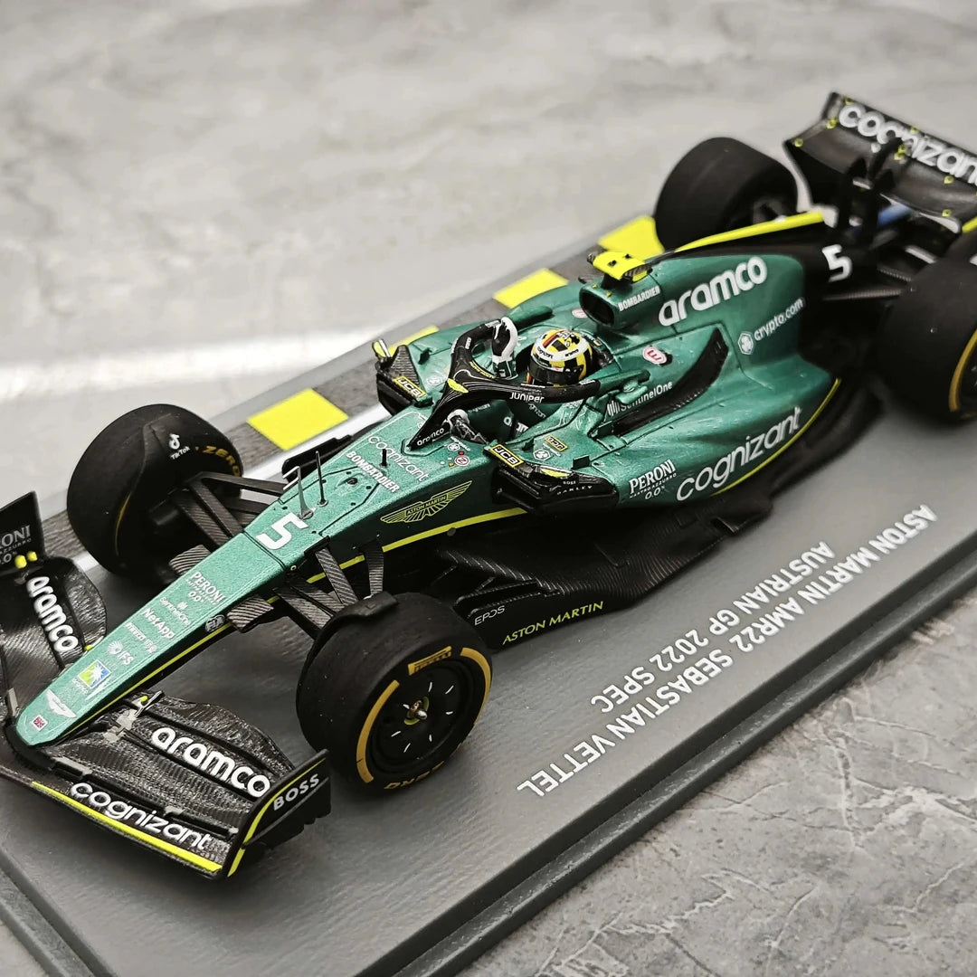 1:43 Aston Martin 2023 AMR22 #5 Japanese GP Sebastian Vettel F1 model car by Spark - view 4