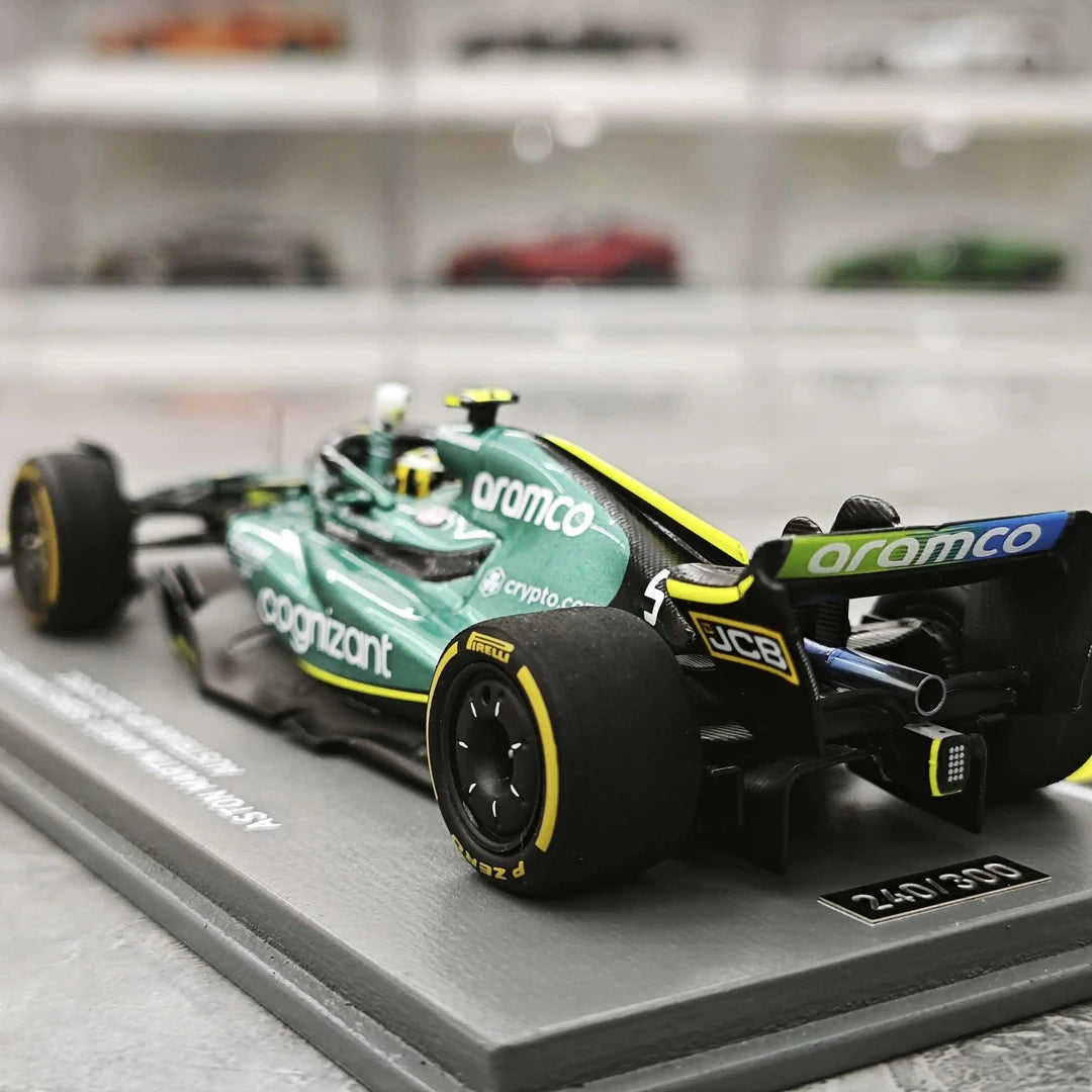 1:43 Aston Martin 2023 AMR22 #5 Japanese GP Sebastian Vettel F1 model car by Spark - view 6
