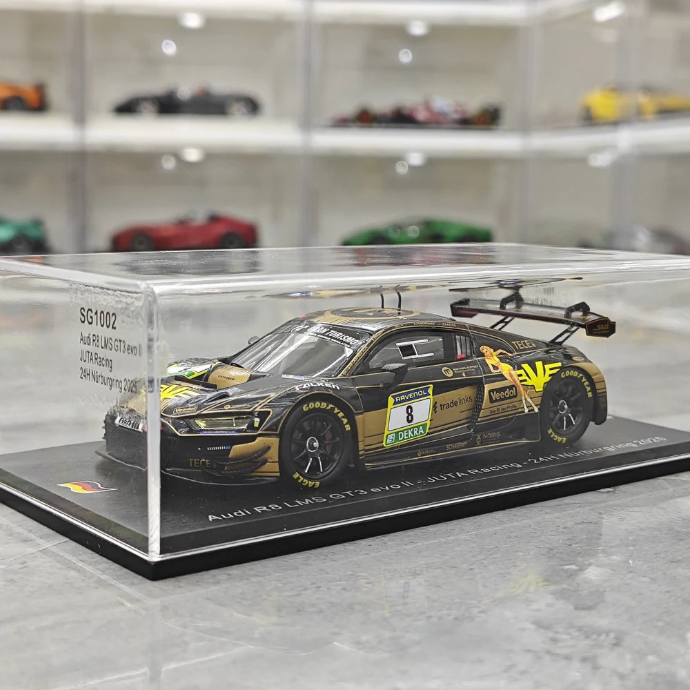 1:43 Audi 2025 R8 LMS GT3 EVO II #8 24h Nurburgring model car by Spark - view 12