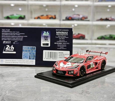 1:43 Chevrolet 2025 Corvette Z06 GT3.R #13 AWA Racing 24h Le Mans model car by Spark - view 13
