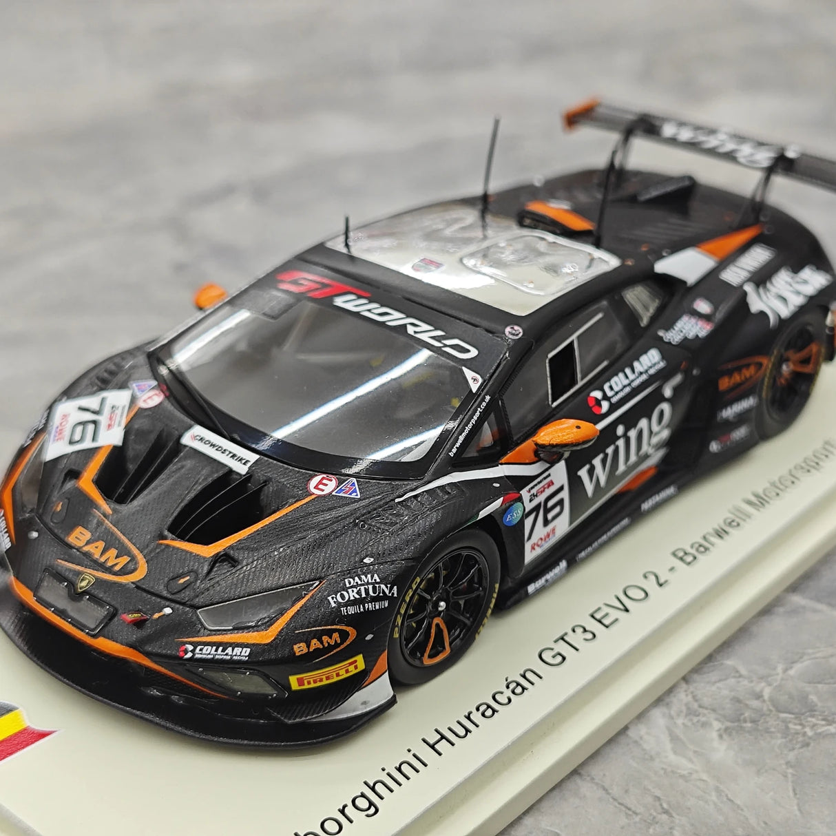 Lamborghini 2025 Huracan GT3 EVO 2 Barwell Motorsport #76 1:43 żywiczny model kolekcjonerski od Spark - zobacz 4