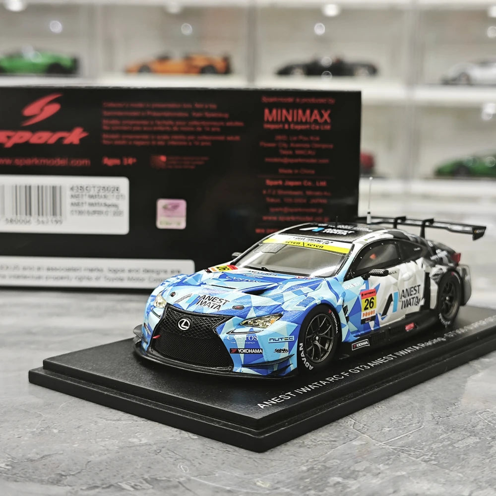 1:43 Lexus 2025 RC F GT3 ANEST IWATA Racing #26 GT300 Super GT model car by Spark - view 14