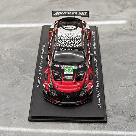 Lexus 2025 RC F LMGT3 #87 1:43 24h Le Mans -hartsikeräilymalli Spark - view 2