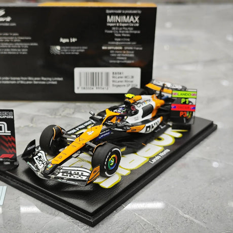1:43 McLaren 2024 MCL38 #4 Singapore GP Lando Norris F1 model car by Spark - view 14