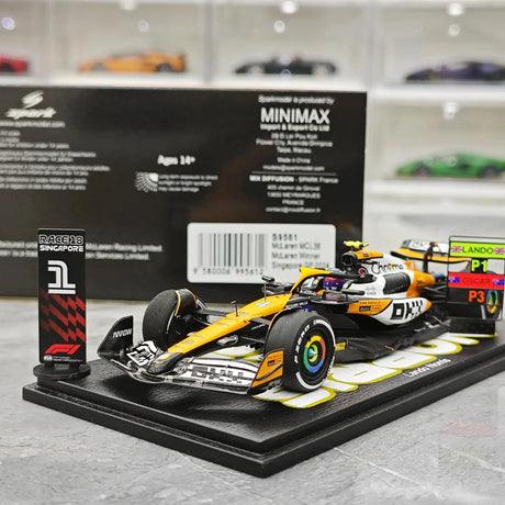 1:43 McLaren 2024 MCL38 #4 Singapore GP Lando Norris F1 model car by Spark - view 16