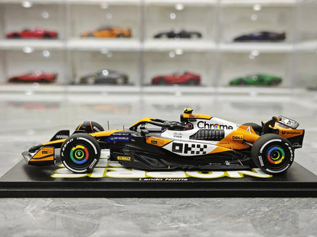 1:43 McLaren 2024 MCL38 #4 Singapore GP Lando Norris F1 model car by Spark - view 5