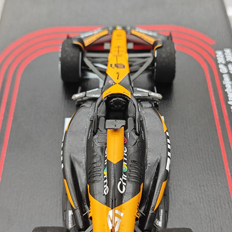 1:43 McLaren 2024 MCL38 #81 Azerbaijan GP model car by Spark - view 12