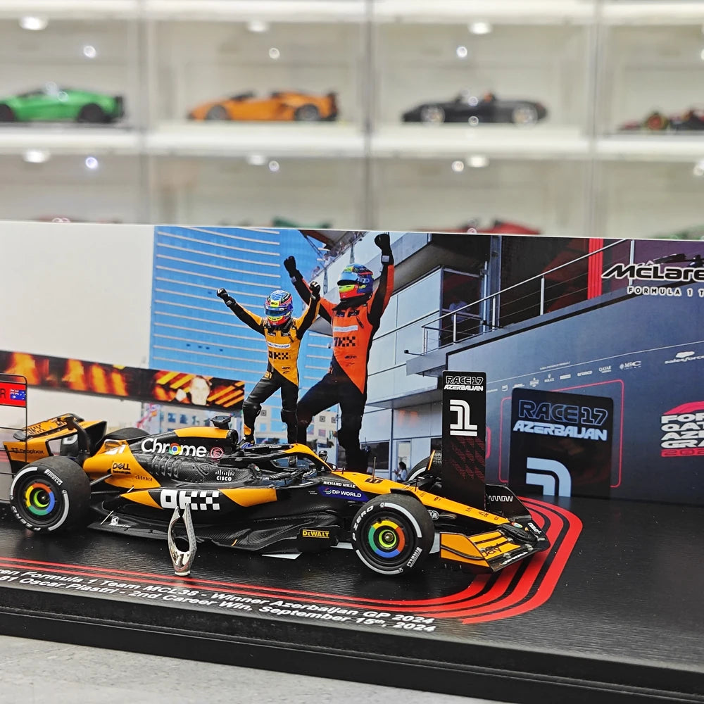 1:43 McLaren 2024 MCL38 #81 Azerbaijan GP model car by Spark - view 18