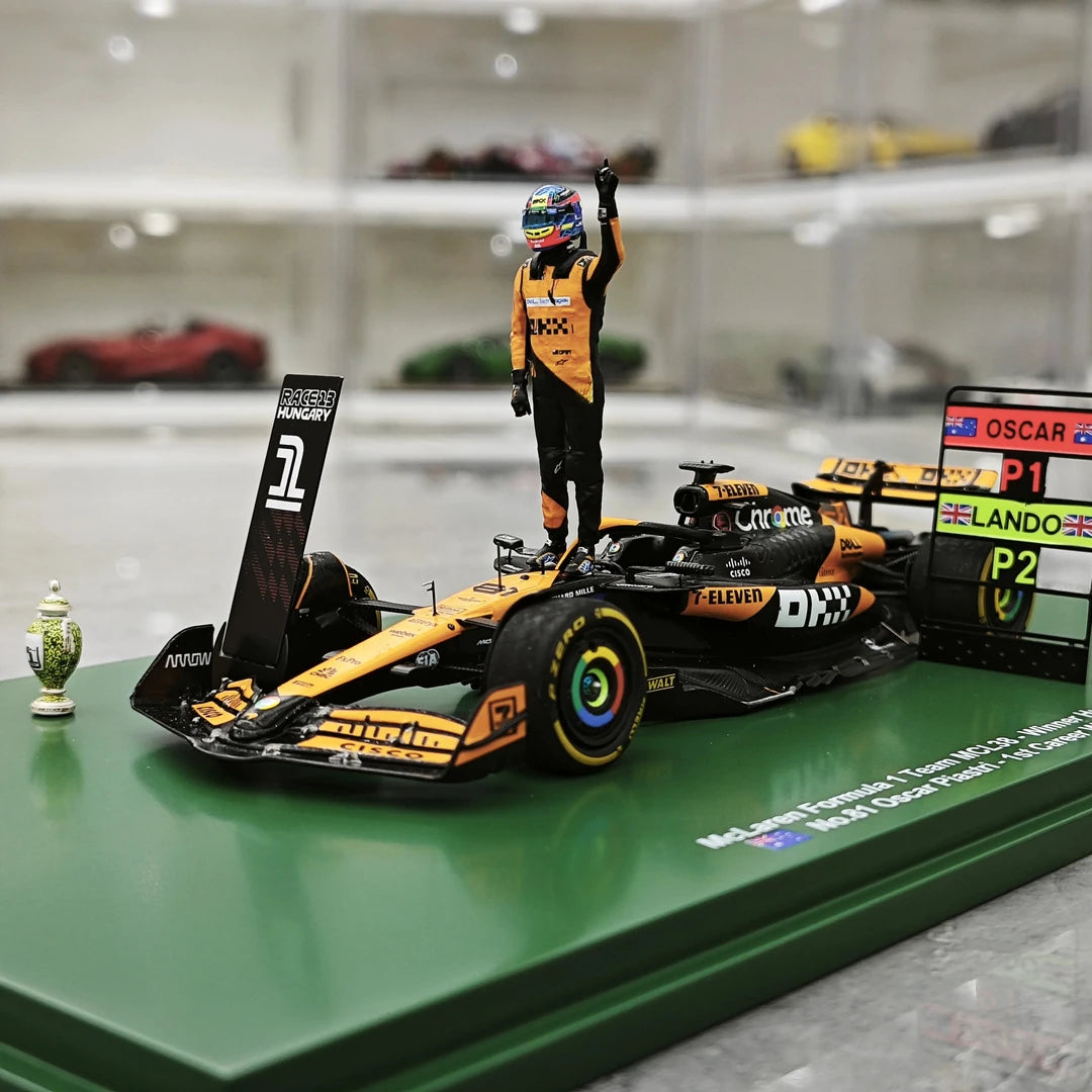 1:43 McLaren 2024 MCL38 #81 Hungarian GP Oscar Piastri F1 model car by Spark - view 3