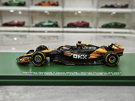 1:43 McLaren 2024 MCL38 #81 Hungarian GP Oscar Piastri F1 model car by Spark - view 5