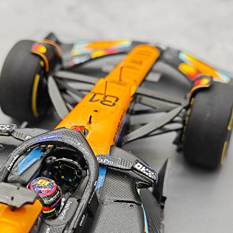1:43 McLaren 2025 MCL39 #81 أبوظبي GP أوسكار بياستري، نموذج سيارة من الراتنج F1 من إنتاج Spark - عرض 13