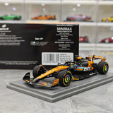 1:43 McLaren 2025 MCL39 #81 أبوظبي GP أوسكار بياستري F1 نموذج سيارة من الراتنج من إنتاج Spark - عرض 16