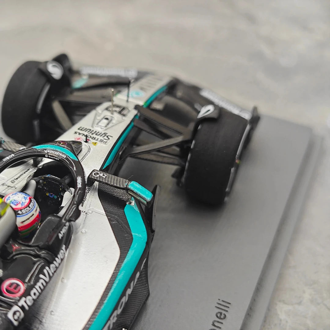 1:43 Mercedes-AMG 2025 F1 W16 #12 Canadian GP Andrea Kimi Antonelli F1 model car by Spark - view 13