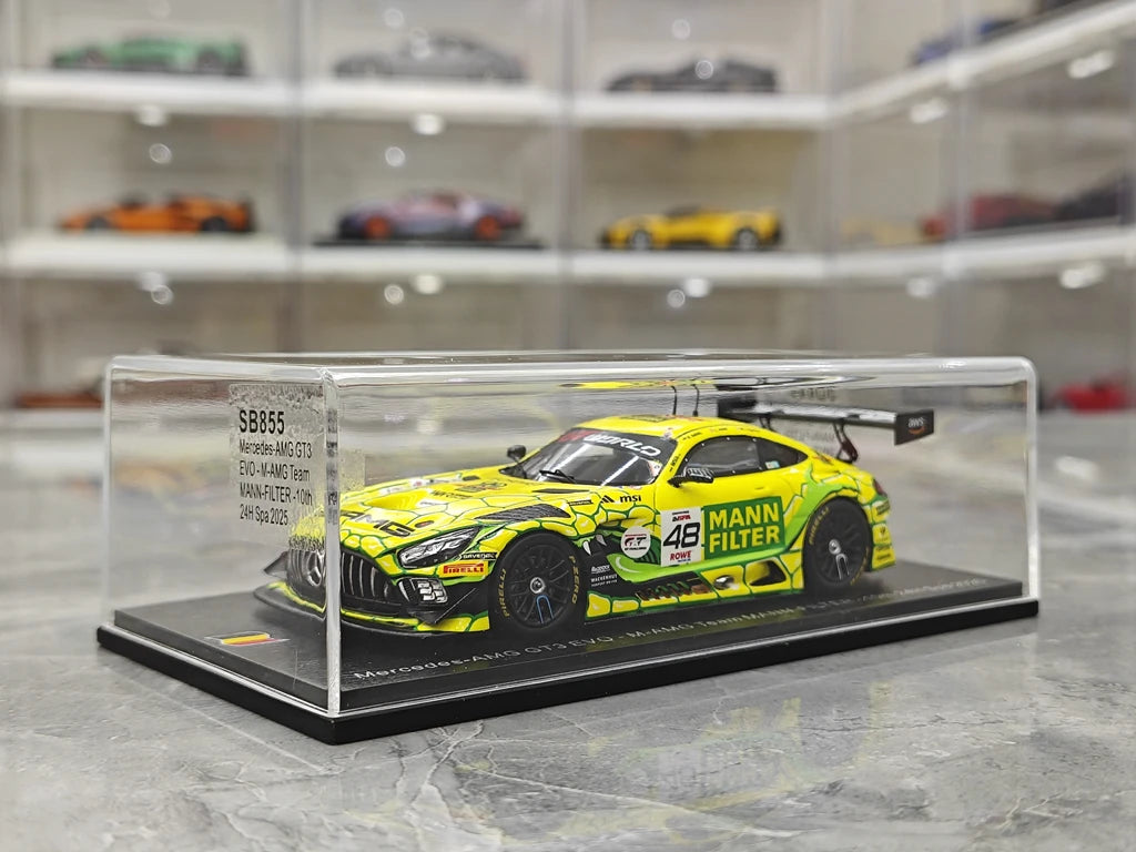 1:43 Mercedes-AMG 2025 GT3 EVO #48 24h Spa voiture miniature par Spark - vue 12