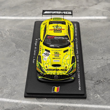 1:43 Mercedes-AMG 2025 GT3 EVO #48 24h Spa-malliauto Spark - näkymä 2