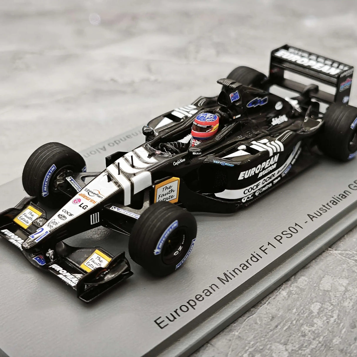 1:43 Minardi 2001 PS01 #21 Australian GP Fernando Alonso F1 Harzmodellauto von Spark – siehe 4