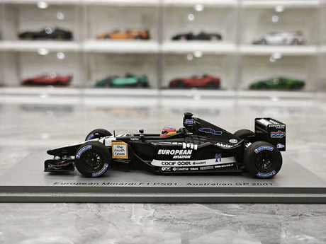 1:43 Minardi 2001 PS01 #21 australiano GP Fernando Alonso F1 modelo de resina da Spark - ver 5
