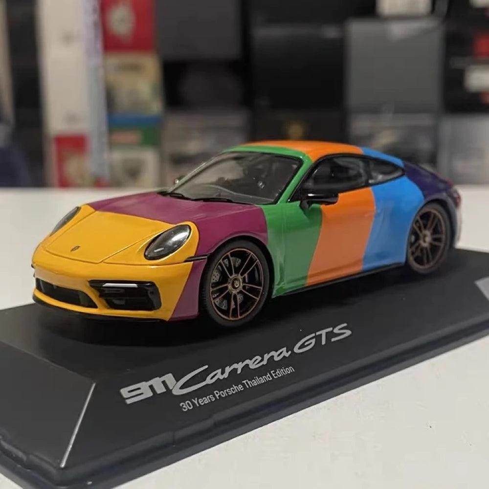 [Spark] 1:43 Porsche 2023 911 992 Carrera GTS - 30 Years Porsche Thailand Edition modellbil harts