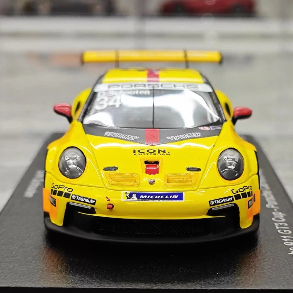 [Spark] 1:43 Porsche 2024 911(992) GT3 #34 - Porsche Carrera Cup Model Car Resin / Closed Body