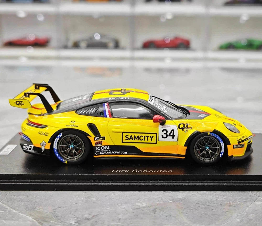 [Spark] 1:43 Porsche 2024 911(992) GT3 #34 - Porsche Carrera Cup Model Car Resin / Closed Body