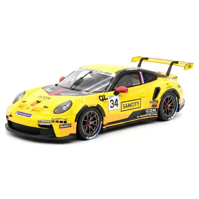 [Spark] 1:43 Porsche 2024 911(992) GT3 #34 - Porsche Carrera Cup Model Car Resin / Closed Body