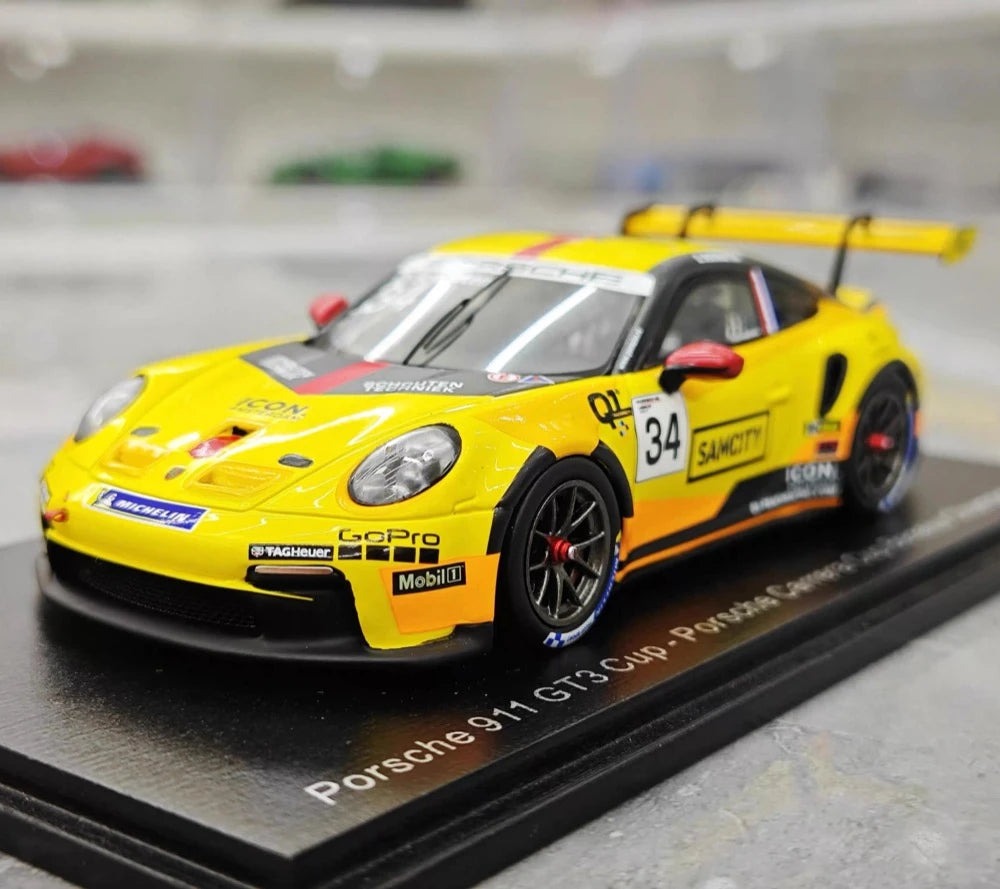 [Spark] 1:43 Porsche 2024 911(992) GT3 #34 - Porsche Carrera Cup Model Car Resin / Closed Body
