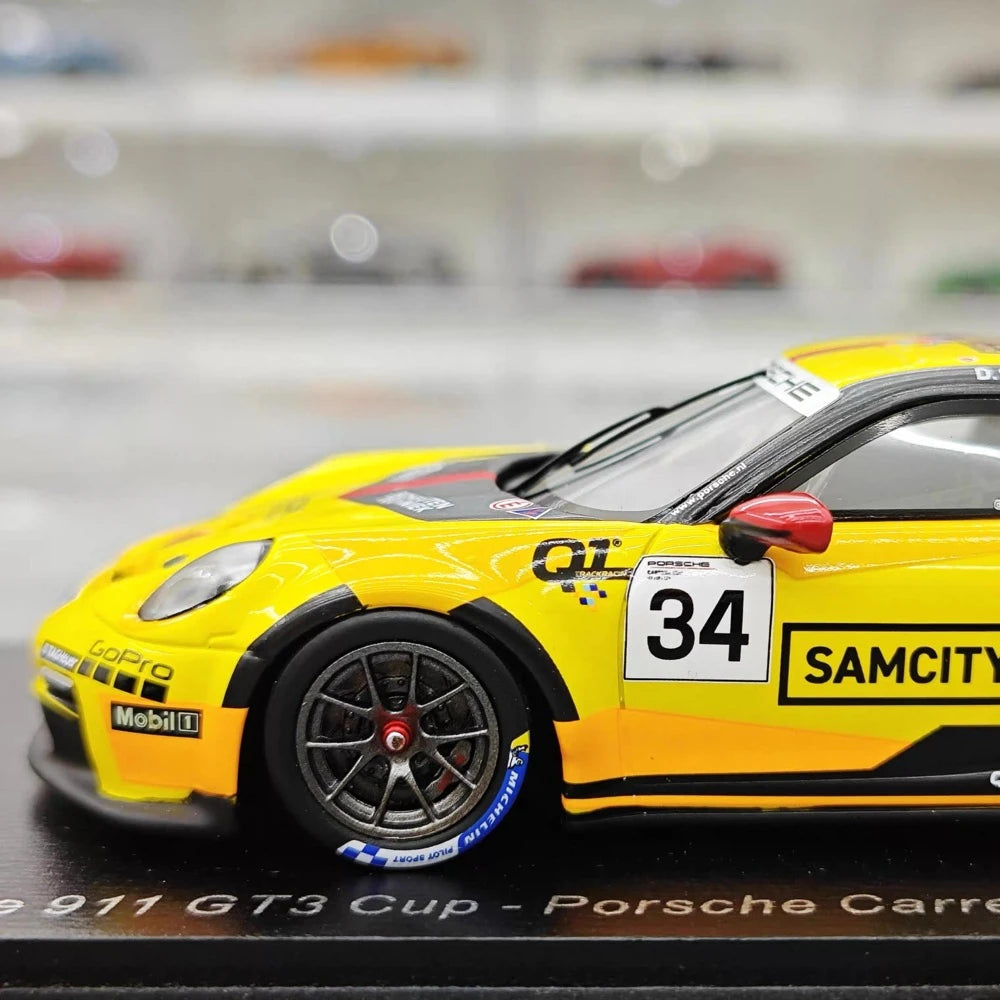[Spark] 1:43 Porsche 2024 911(992) GT3 #34 - Porsche Carrera Cup Model Car Resin / Closed Body