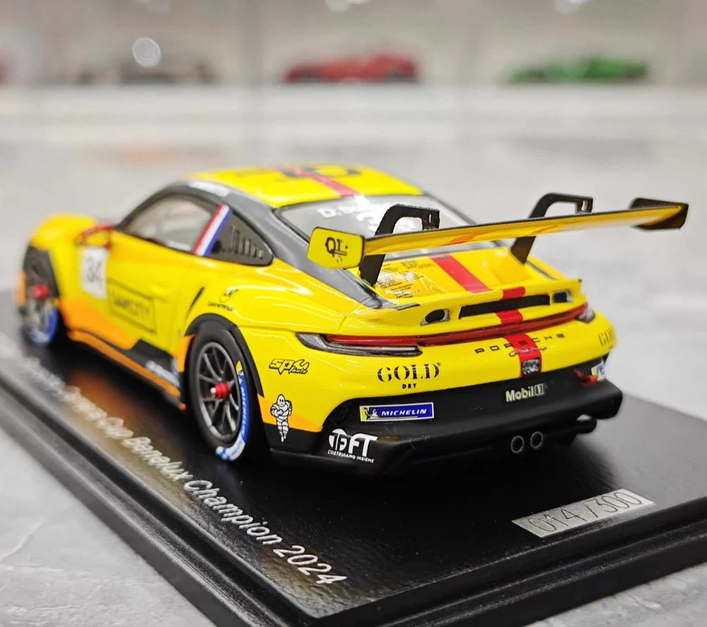 [Spark] 1:43 Porsche 2024 911(992) GT3 #34 - Porsche Carrera Cup Model Car Resin / Closed Body