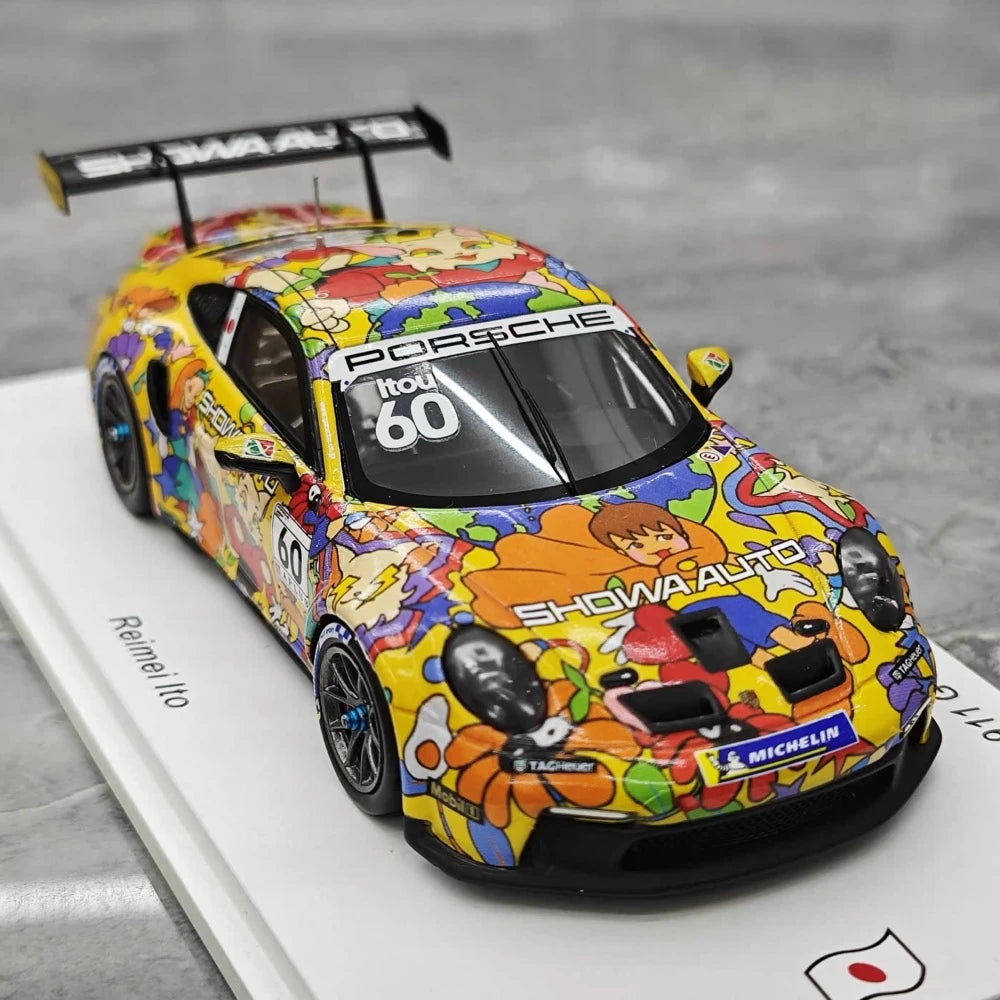 [Spark] 1:43 Porsche 2024 911 992 GT3 #60 - Porsche Carrera Cup voiture miniature Resin / Closed Body
