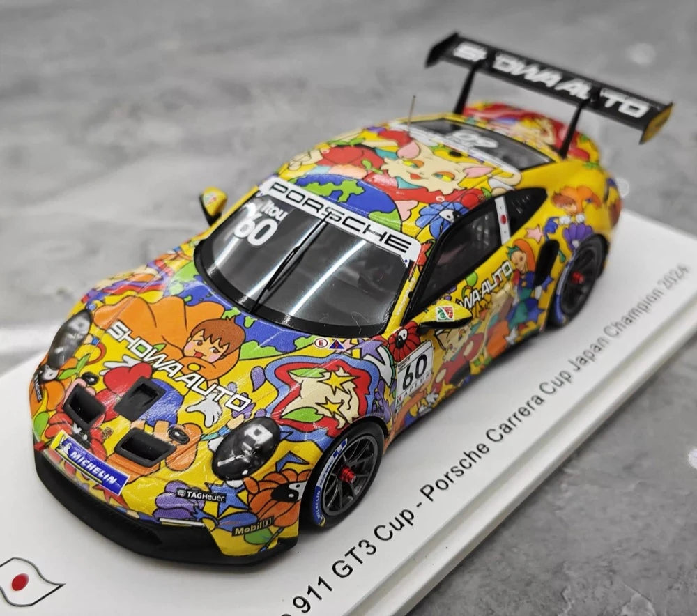 [Spark] 1:43 Porsche 2024 911 992 GT3 #60 - Porsche Carrera Cup voiture miniature Resin / Closed Body