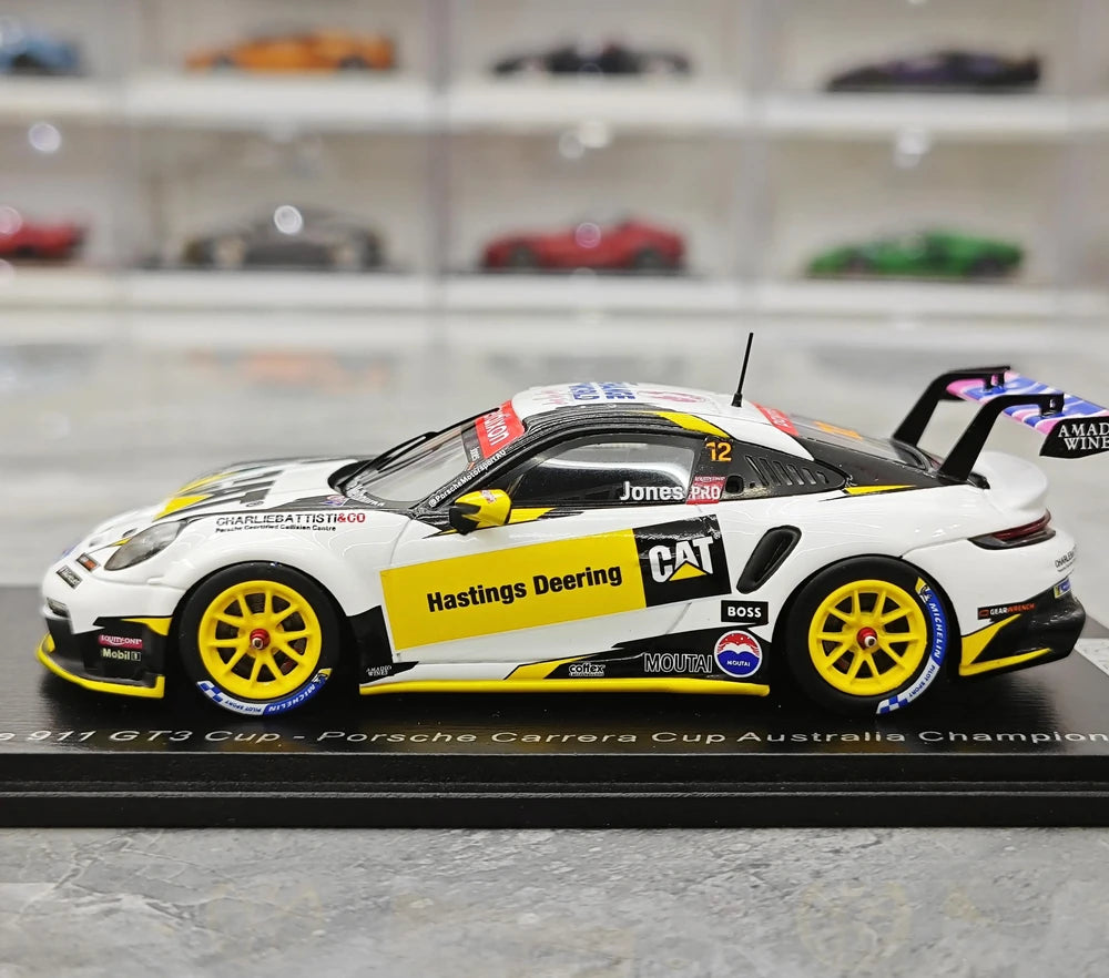1:43 Porsche 2024 911 GT3 Cup #12 Porsche Carrera Cup Le Mans model car by Spark - view 5