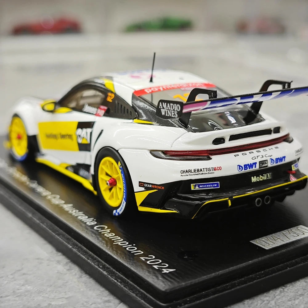 1:43 Porsche 2024 911 GT3 Cup #12 Porsche Carrera Cup Le Mans model car by Spark - view 6