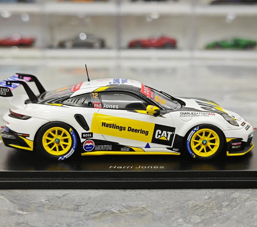 1:43 Porsche 2024 911 GT3 Cup #12 Porsche Carrera Cup Le Mans model car by Spark - view 9
